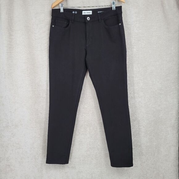 DL1961 Emma Power Leggings Jeggings Jeans Black Women's Size 32 - Picture 1 of 11